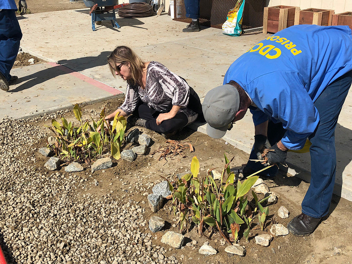 Avenal State Prison garden